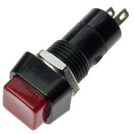 Tandy - Square Red Push Switch