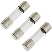  1A 250V 5x20mm Fast-Acting Glass Fuse (3pk)